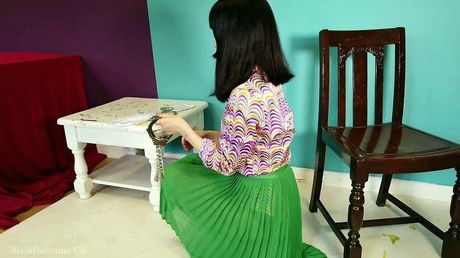 Asian teen amateur girl strips and shows her tiny tits and hot feet