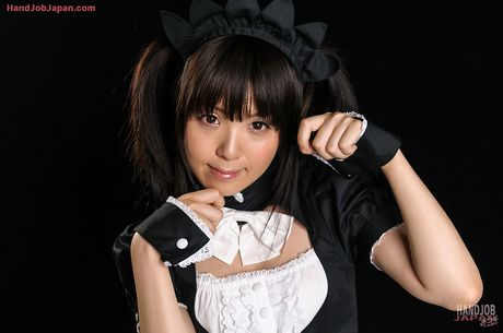 Maid Sena Sakuras cock worship